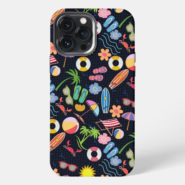 Funda Para iPhone Verano 01.b.Black BG (Reverso )