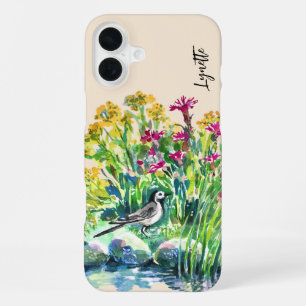 Funda Para iPhone 16 Plus Verano, aguzanieves, flores silvestres