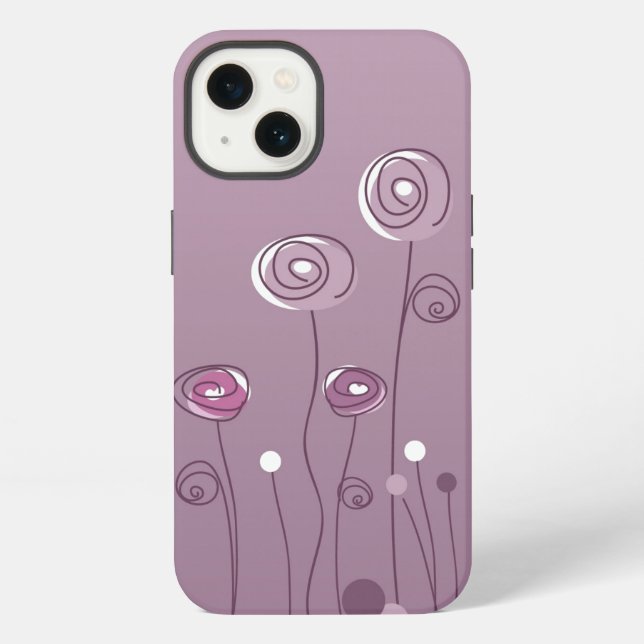 Funda Para iPhone Verano morado (Reverso )
