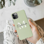 Funda Para iPhone 11Pro Max Verde moderno | Personal Inicial<br><div class="desc">Verde moderno | Personal Inicial</div>