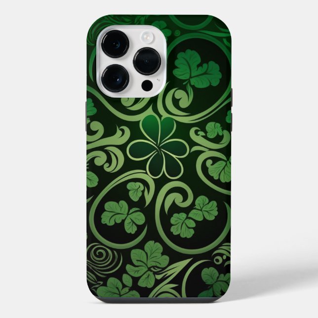 FUNDA PARA iPhone VERDE OSCURO INTRÍCITO VERDE (Reverso )