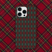 Verde y Rojo Burgundy Argyle Navidad Fiesta