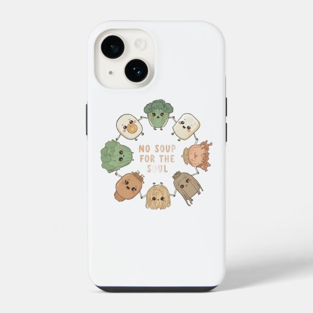 Funda Para iPhone verduras animadas lindas (Reverso )