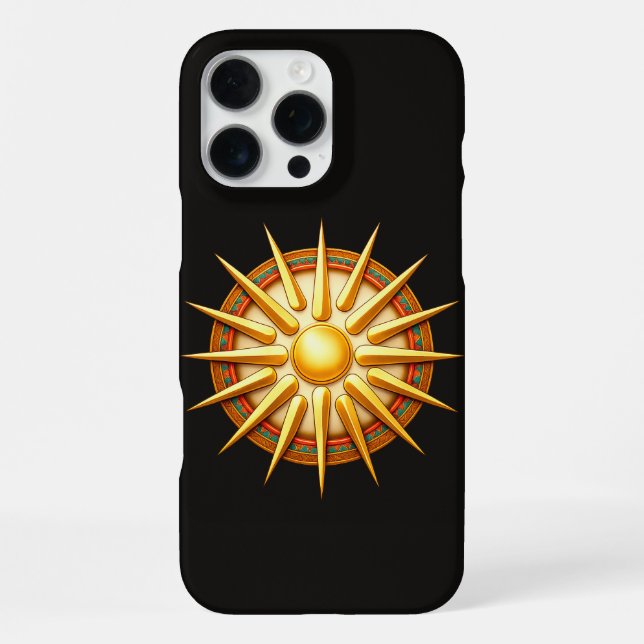 Funda Para iPhone Vergina Sun Emblem – Ancient Macedonian Symbol (Reverso )