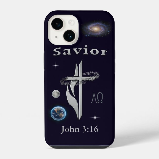Funda Para iPhone versículo bíblico Juan 3:16 (Reverso )