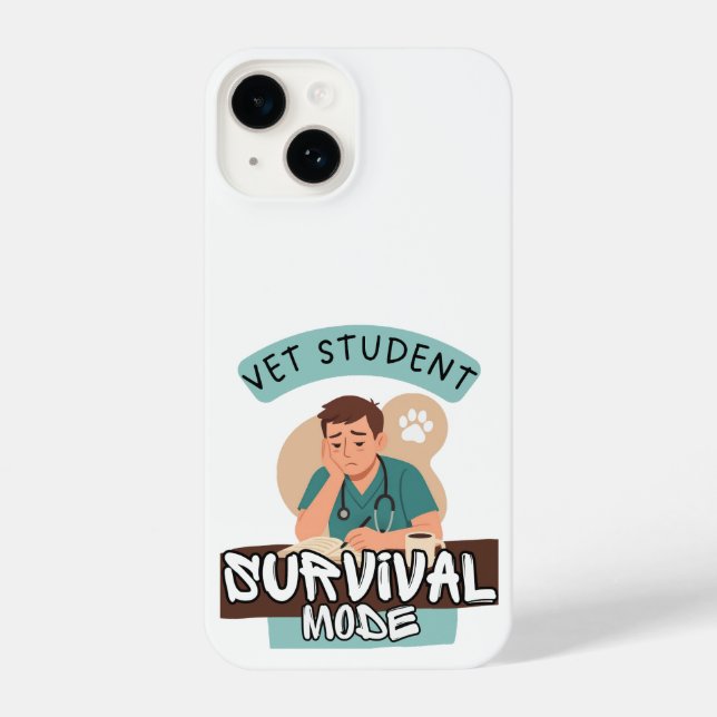 Funda Para iPhone Vet Student Survival Mode – Vet Student Design (Reverso )