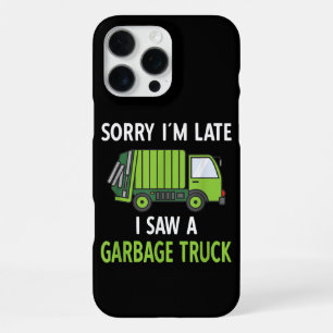 Funda Para iPhone 16 Pro Max Vi un camión de basura disfrazado Reciclando basur