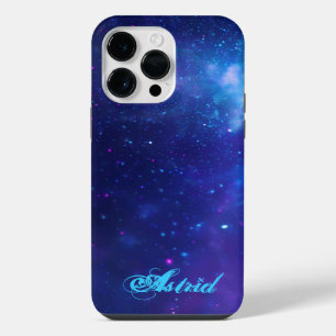 Funda Para iPhone 14 Pro Max Vía Láctea Celeste Personalizada Aqua Azul
