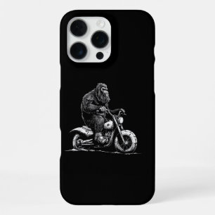 Funda Para iPhone 16 Pro Max Viajando En Motocicleta Funny Sasquatch M