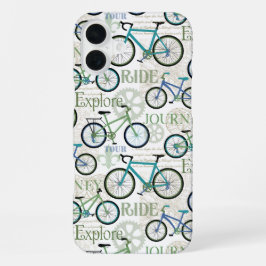 Funda Para iPhone 16 Plus Viaje en Bicicleta Azul