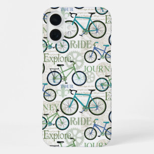 Funda Para iPhone 16 Plus Viaje en Bicicleta Azul