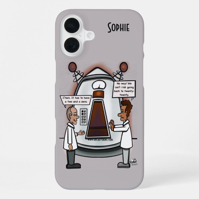 Funda Para iPhone Viaje en el Tiempo (Reverso )