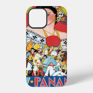 Funda Para iPhone 12 Viaje Vintage Fiesta de Carnaval de Panamá 1937 Mu
