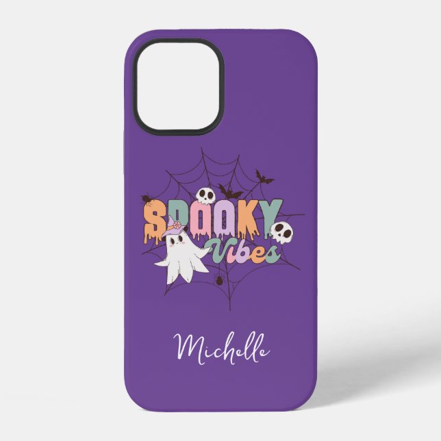 Funda Para iPhone Vibes de fantasía retro (Reverso )