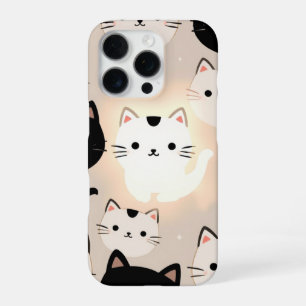 Funda Para iPhone 16 Pro Vibes de gatos curas