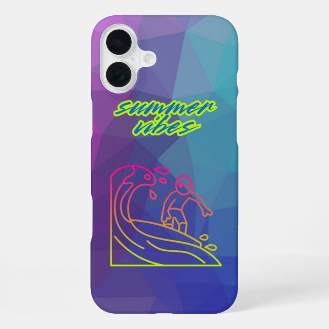 Funda Para iPhone Vibes de verano para niños (Reverso )