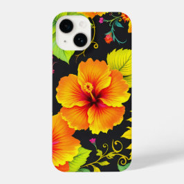 Funda Para iPhone 14 Vibes en flor: elegante cubierta móvil de impresió