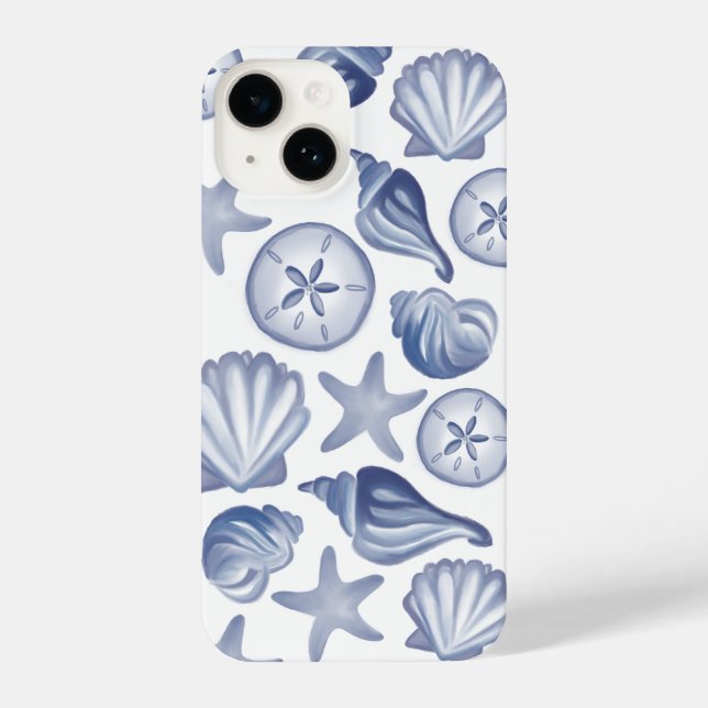 Funda Para iPhone Vibina costera/Fonasa de conchas marinas (Reverso )