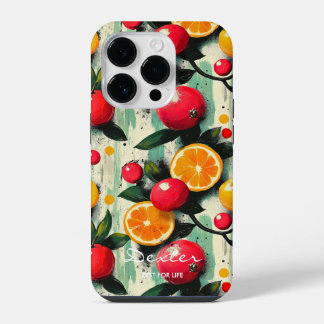 Funda Para iPhone 14 Pro Vibración Fructífera con Delicia de Cítricos y Bay