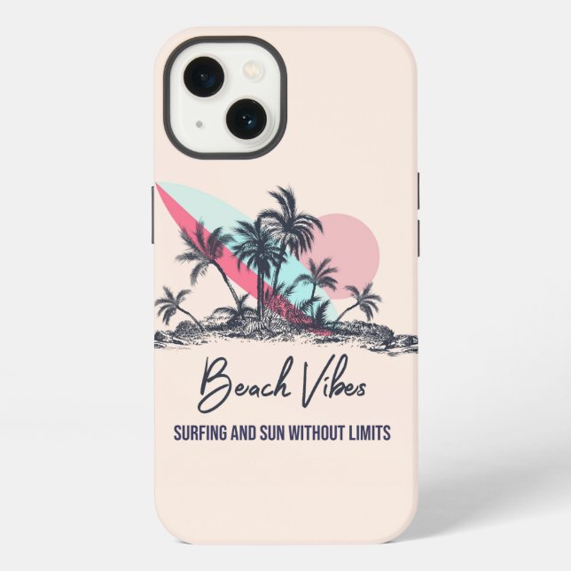Funda Para iPhone Vibraciones de Playa  (Reverso )