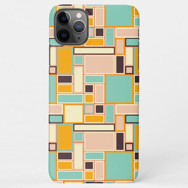 Funda Para iPhone Vibrant abstract pattern with rectangles (Reverso)