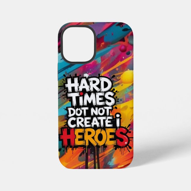 Funda Para iPhone Vibrant Gradient Typographical Create Heroes  (Reverso )