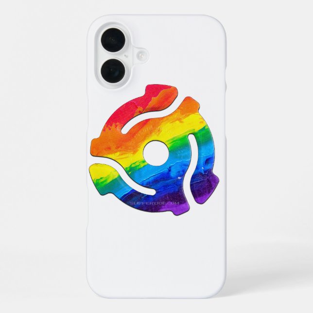 Funda Para iPhone Vibrante de adaptador de registro de 45 RPM de plá (Reverso )