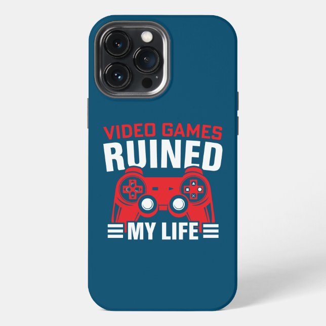 Funda Para iPhone Videojuegos arruinaron mi vida, la vida de los jug (Reverso )