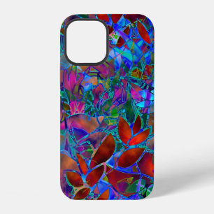 Funda Para iPhone 12 Vidrio emplomado floral