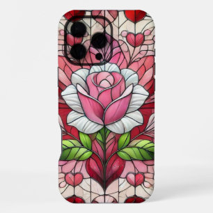 Funda Para iPhone 16 Pro Max Vidrio emplomado floral día de San Valentín