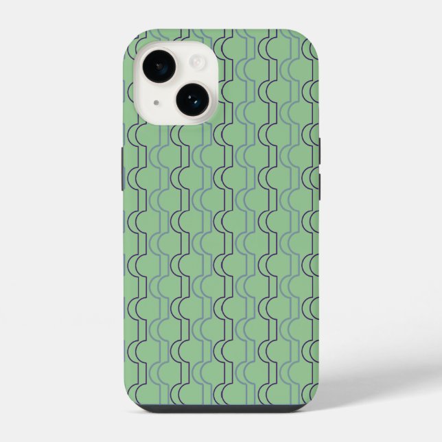Funda Para iPhone Vieiras Azules (Reverso )