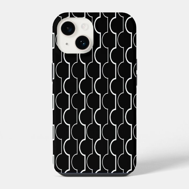 Funda Para iPhone Vieiras negras (Reverso )