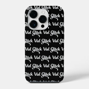 Funda Para iPhone 14 Pro Viel Glück Buena Suerte Idioma Alemán