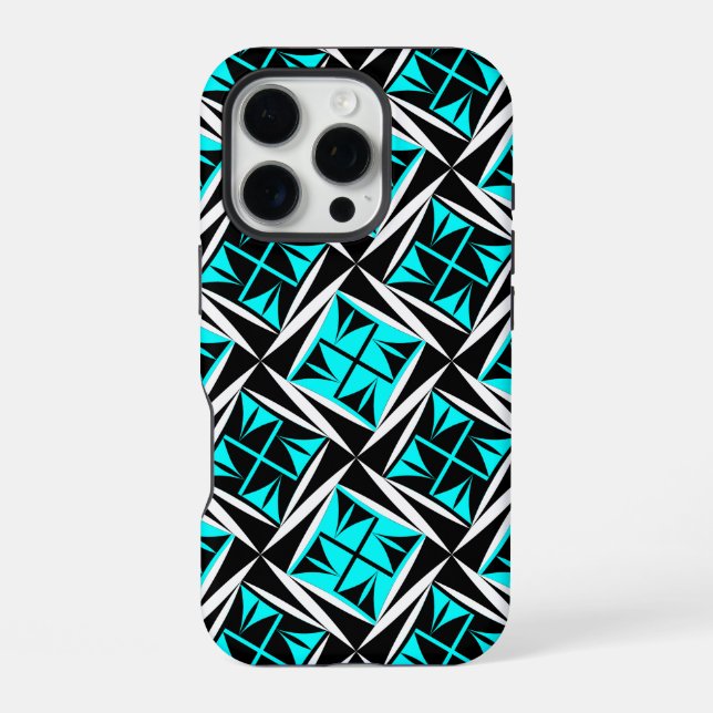 Funda Para iPhone Vientos sagrados en turquesa (Reverso )