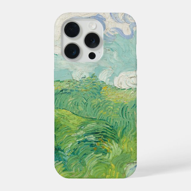 Funda Para iPhone Vincent Van Gogh painting Green wheat field  (Reverso )