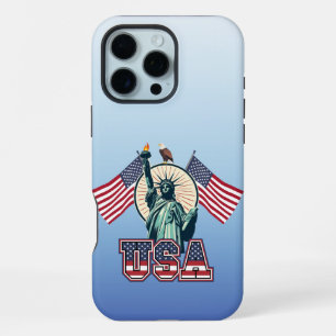 Funda Para iPhone 16 Pro Max Viñeta, estuche para iPhone de la Estatua de la Li