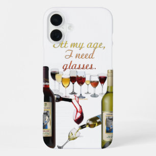 Funda Para iPhone 16 Plus Vino de SlipperyJoe's Wine Glasses vino fermentado