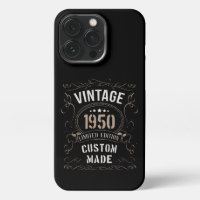Vintage 1950 Limited Edition Personalizado hecho