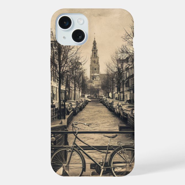 Funda Para iPhone Vintage Ámsterdam  (Reverso )