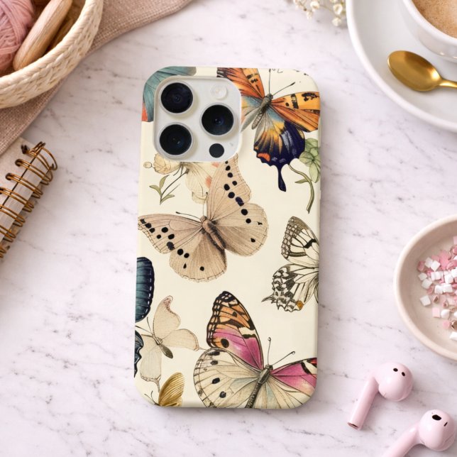 Funda Para iPhone Vintage Butterflies (Subido por el creador)