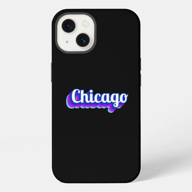 Funda Para iPhone Vintage Chicago  (Reverso )
