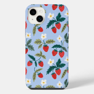 Funda Para iPhone 14 Plus Vintage Cottagecore Strawberry Pattern