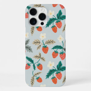 Funda Para iPhone 16 Pro Max Vintage Cottagecore Strawberry Pattern