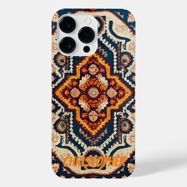 Funda Para iPhone Vintage de alfombra persa (Reverso)