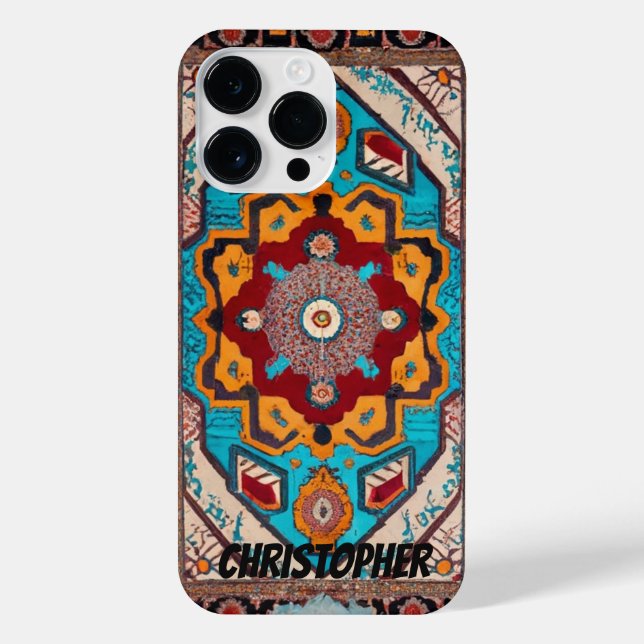 Funda Para iPhone Vintage de alfombra persa (Reverso)