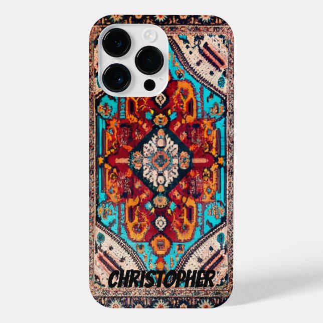 Funda Para iPhone Vintage de alfombra persa (Reverso)
