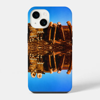 Funda Para iPhone 14 Vintage eskimo esquimal vestido de piel Alaska igl