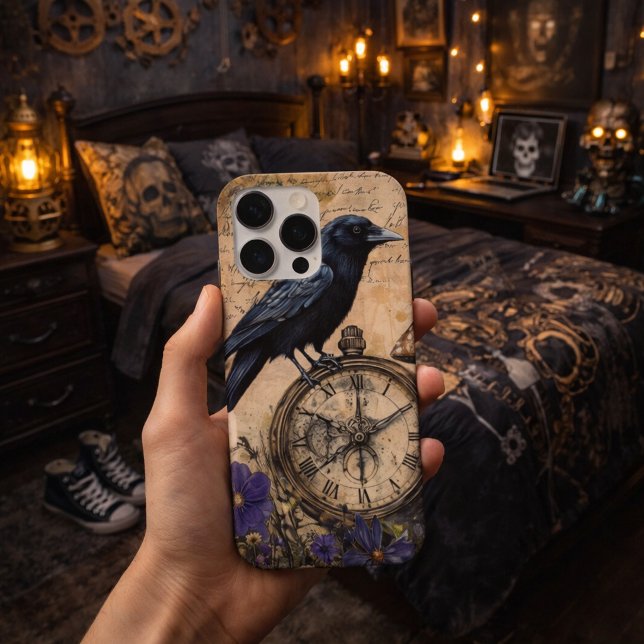 Funda Para iPhone Vintage Gothic Raven (Subido por el creador)