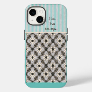 Funda Para iPhone 14 Vintage Nostalgia Floral Neutral