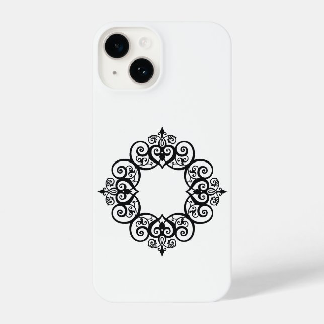 Funda Para iPhone Vintage Ornamental Frame (Reverso )